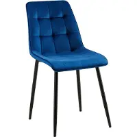 CLP Chaise de salle à manger Gifford revêtement velours