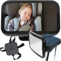 Mona Miroir De Voiture Pour Observer Un Enfant, Grand, Réglable, Bonne Visibilité