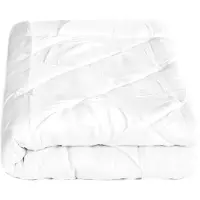 Cofi1453® Couette avec garnissage en blanc - couette d'été respirante 135 x 200 cm