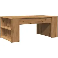 Syfax Table basse chêne artisanal 102x55x42 cm bois d'ingénierie