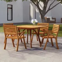 Prolenta Maison Exclusive - Table de jardin 110x110x75 cm en bois massif d'acacia