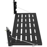 StarTech.com Table pliante pour hayon - Pour Wrangler JK 2007-2017 2/4 portes - Charge maximale 34 kg - Métal - Dimensions pliée 62,74 × 31,24 × 3,81 cm - Peu encombrante - Noir