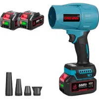 OEM Souffleur électrique, moteur 300 000 tr/min, débit d'air 350 m/s, lot de 2 batteries
