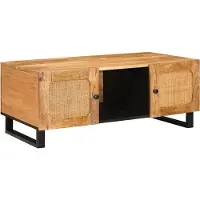 Syfax Table basse Chêne artisanal 100 x 54 x 40 cm