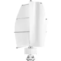 OEM Éolienne, Design à axe vertical, Production d'énergie efficace, BLANC, 100 W, 24V