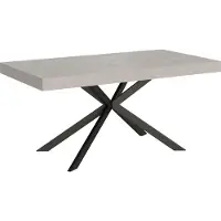 Ityhome - Table extensible 160/420X90 cm Plaker cachemire pieds anthracite