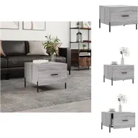 vidaXL Table basse Gris Sonoma 50x50x40 cm Bois composite - Tables basses