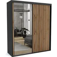 Furnlux Classic FURNLUX Tapis de vestiaire C Noir 200cm / Couleur principale : Noir / Dimensions : 200 x 60 x 205 cm