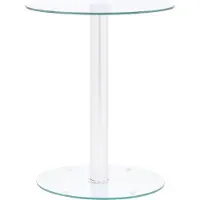 Prolenta Maison Exclusive - Table basse transparente en verre trempé, 40 cm