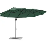 Syfax Parasol Vert 372 x 198 x 243 cm Polyester et Aluminium
