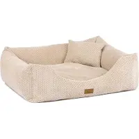 Adgo Lit pour chien Oaza avec bord, lit pour animaux, lit, lit de sol, oreiller pour chien