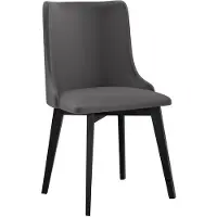 Mirjan 24 Chaise de cuisine rembourrée AFTON 9 - noir / gris foncé