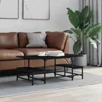 Prolenta Maison Exclusive - Table basse noire 100x50,5x40 cm Matériau dérivé du bois