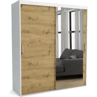 Furnlux Classic FURNLUX Tapis de vestiaire A Marron Et Blanc 120cm / Couleur principale : Marron / Dimensions : 120 x 60 x 205 cm