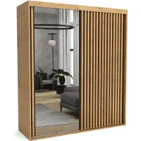 Furnlux Classic FURNLUX Tapis de vestiaire A Noir Et Marron 160cm / Couleur principale : Noir / Dimensions : 160 x 60 x 205 cm