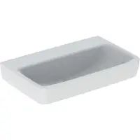 Geberit Selnova Compact - lavabo 650x400 mm, sans trop-plein, sans trou pour robinetterie, blanc 501.893.00.7