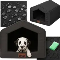 PillowPrim Niche pour chien à la maison R1 - 45x51x30 cm - Lit souple pour chien avec coussin - Lavable & Imperméable |