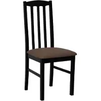 Mirjan 24 Chaise de salle à manger rembourrée EDON 12 - noir / marron 2