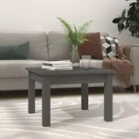 Prolenta Maison Exclusive - Table basse grise 45x45x30 cm en pin massif