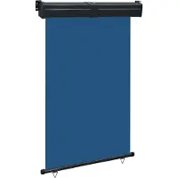 Syfax Auvent latéral de balcon 125x250 cm Bleu