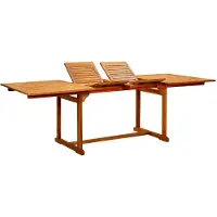 Prolenta Maison Exclusive - Table de jardin (160-240) x 100 x 75 cm en bois massif d'acacia