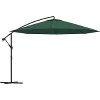 Syfax Parasol de jardin en porte-à-faux 3,5 m vert