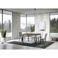 Itamoby - Table extensible 130/234x90 cm Ghibli noyer pieds anthracite