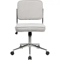 SVITA LIV Chaise de bureau Chaise de bureau réglable en hauteur avec roulettes Gris