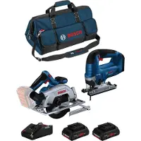 Bosch Kit BK2022BAG (GKS 18V-57-2 + GST 18V-125 B + 2 x 4.0 Ah ProCORE + GAL18V-40 + HDBAG)