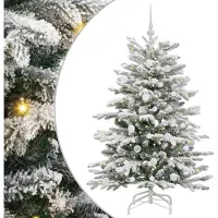 Syfax Sapin de Noël Artificiel à Branches Articulées Blanc 150 cm