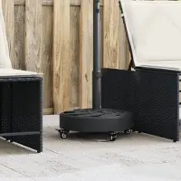 Prolenta Support de parasol exclusif, avec roulettes, pour mât de diamètre 38/48 mm, capacité de 27 kg, modèle rond