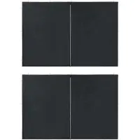 Syfax Paroi de tente de réception 2pcs fermeture éclair PE Anthracite
