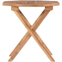 Syfax Table pliable de jardin 45x45x45 cm Bois de teck solide