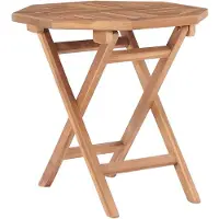 The Living Store Table de jardin pliante 45x45x45 cm teck massif