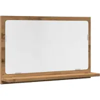 Syfax Armoire à miroir de salle de bain chêne artisanal 60x11x37 cm