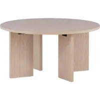Furnlux Classic FURNLUX Table basse Askeron Beige 80cm / Hauptfarbe : Beige / Abmessungen : 80 x 80 x 40 cm