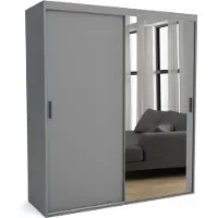 Furnlux Classic Tapis de vestiaire FURNLUX A Gris 170cm / Couleur principale : Gris / Dimensions : 170 x 60 x 205 cm
