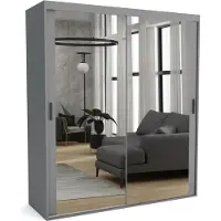 Furnlux Classic FURNLUX Tapis de vestiaire A Gris 110cm / Couleur principale : Gris / Dimensions : 110 x 60 x 205 cm