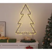 Prolenta Maison Exclusive - Illuminations de Noël Silhouette d'arbre de Noël 115 LED