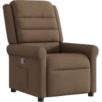 Syfax Fauteuil inclinable Marron Tissu