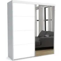 Furnlux Classic FURNLUX Tapis de vestiaire C Blanc 170cm / Couleur principale : Blanc / Dimensions : 170 x 60 x 205 cm