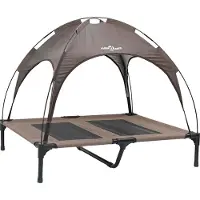Syfax Lit pour Chien Marron 92 x 77 x 82,5 cm Acier