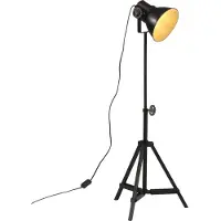 Syfax Lampadaire 25 W noir 35x35x65/95 cm E27