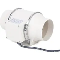 StarTech.com YIYIBYUS, ventilateur tubulaire 220V, ventilateur d'extraction mural silencieux pour salle de bain/cuisine/WC, blanc