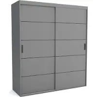 Furnlux Classic FURNLUX Tapis de vestiaire A Gris 150cm / Couleur principale : Gris / Dimensions : 150 x 60 x 205 cm