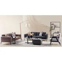 AEA Canapé trois places Fauteuil Canapé en tissu Multicolore JVmoebel