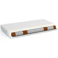 Furnlux Classic FURNLUX Matelas à ressorts Viva White 90x200cm / Hauptfarbe : Weiß / Abmessungen : 90 x 200 x 18 cm