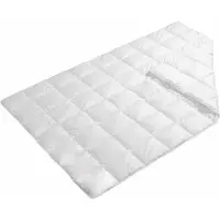 F.a.n. Frankenstolz Couette matelassée en microfibre, légère, en tissu mélangé, lavable, facile d'entretien, de haute qualité, résistante, douce pour la peau, 155 x 220 cm, blanche