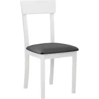 Mirjan 24 Chaise de salle à manger NEYA 1 - blanc / gris foncé
