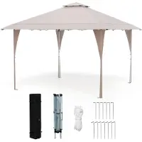 Northix Pavillon pop-up réglable de 4 x 4 m avec structure en métal